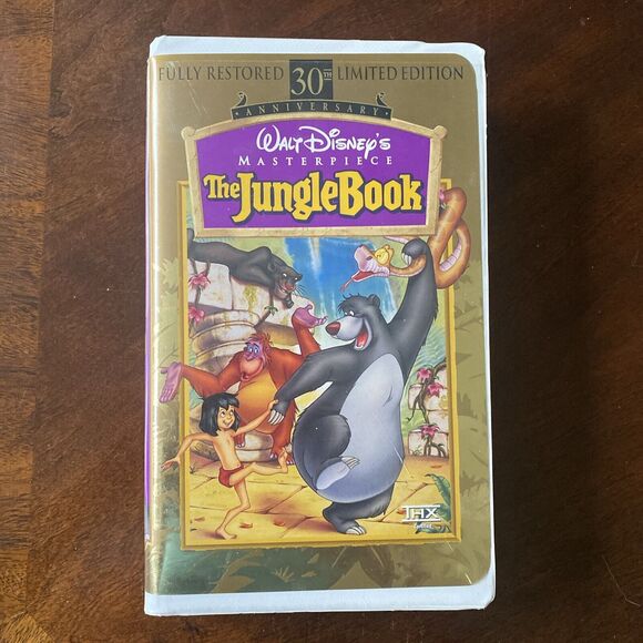 Walt Disneys Masterpiece The Jungle Book VHS Fully Restored 30th Limited Edition - Picture 1 of 8